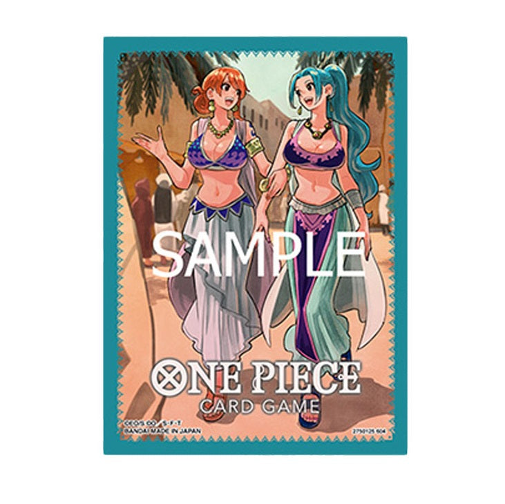 One Piece Card Game Official Card Sleeve Authorized Retailers Edition Vol.1-Nami &amp; Vivi-Bandai Namco-Ace Cards &amp; Collectibles