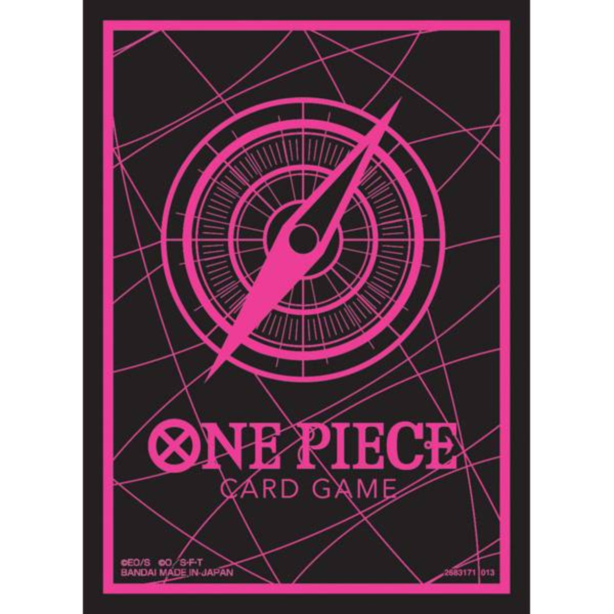 One Piece Card Game Official Card Sleeves 6-Black &amp; Pink-Bandai Namco-Ace Cards &amp; Collectibles