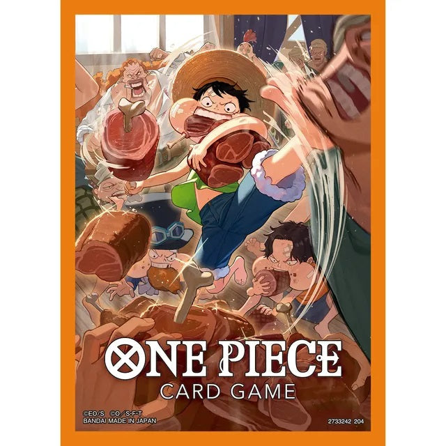 One Piece Card Game Official Card Sleeves 7-Luffy-Bandai Namco-Ace Cards &amp; Collectibles