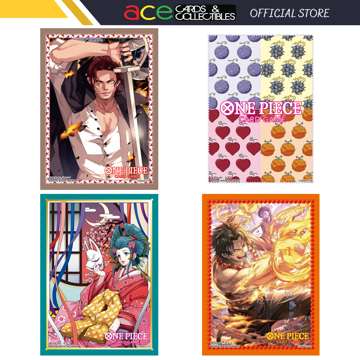 One Piece Card Game Official Deck Sleeves Vol.10-Shanks-Bandai Namco-Ace Cards & Collectibles