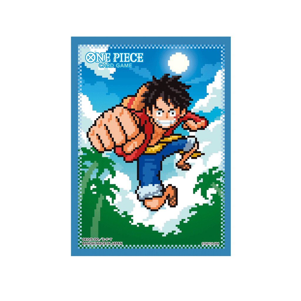 One Piece Card Game Official Deck Sleeves Vol.8-Luffy-Bandai Namco-Ace Cards &amp; Collectibles