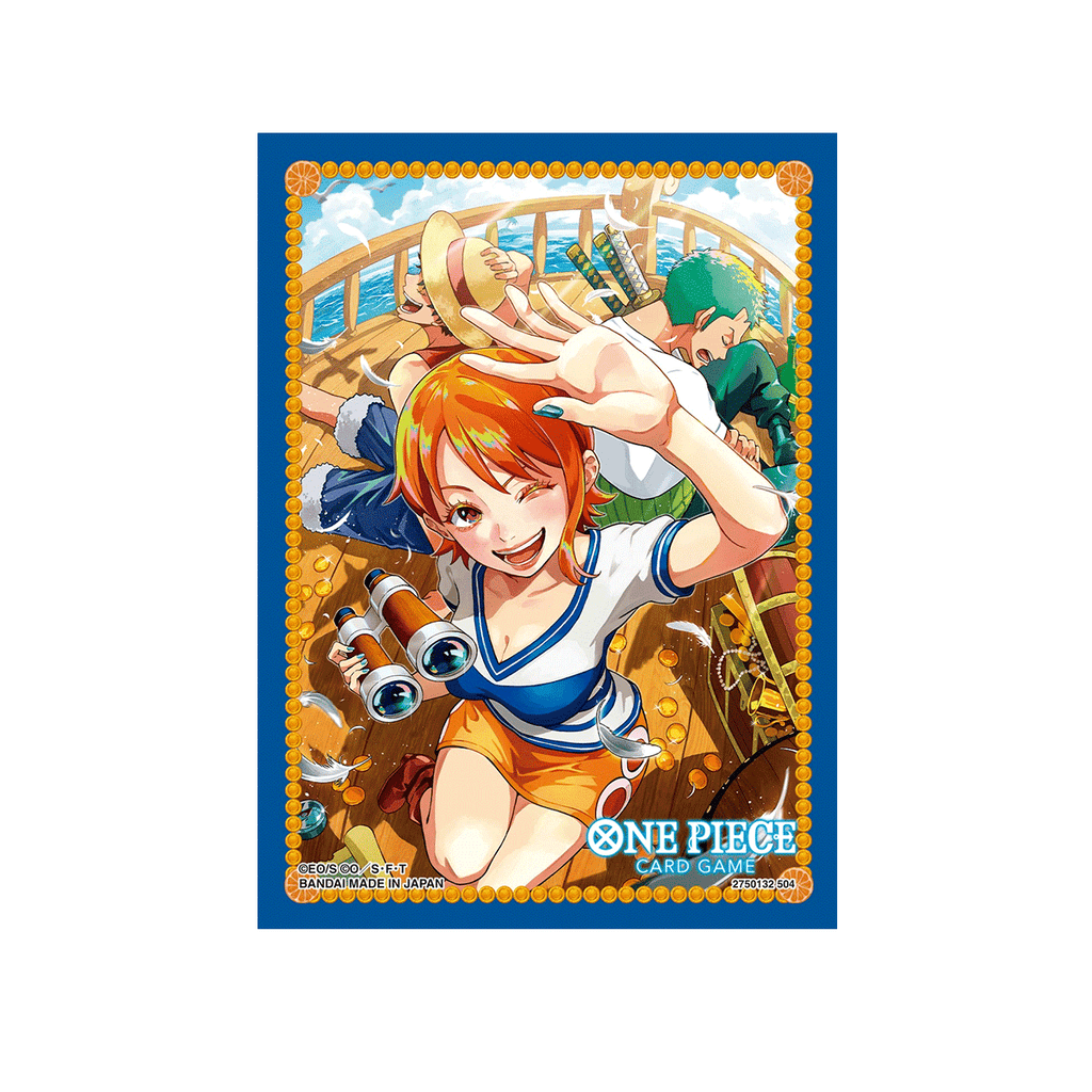 One Piece Card Game Official Deck Sleeves Vol.8-Nami-Bandai Namco-Ace Cards &amp; Collectibles