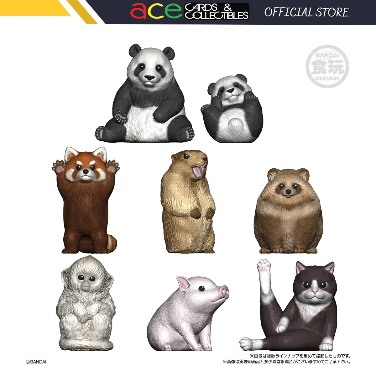 Te-Nori Friends 9 Animal-Panda-Bandai Namco-Ace Cards &amp; Collectibles