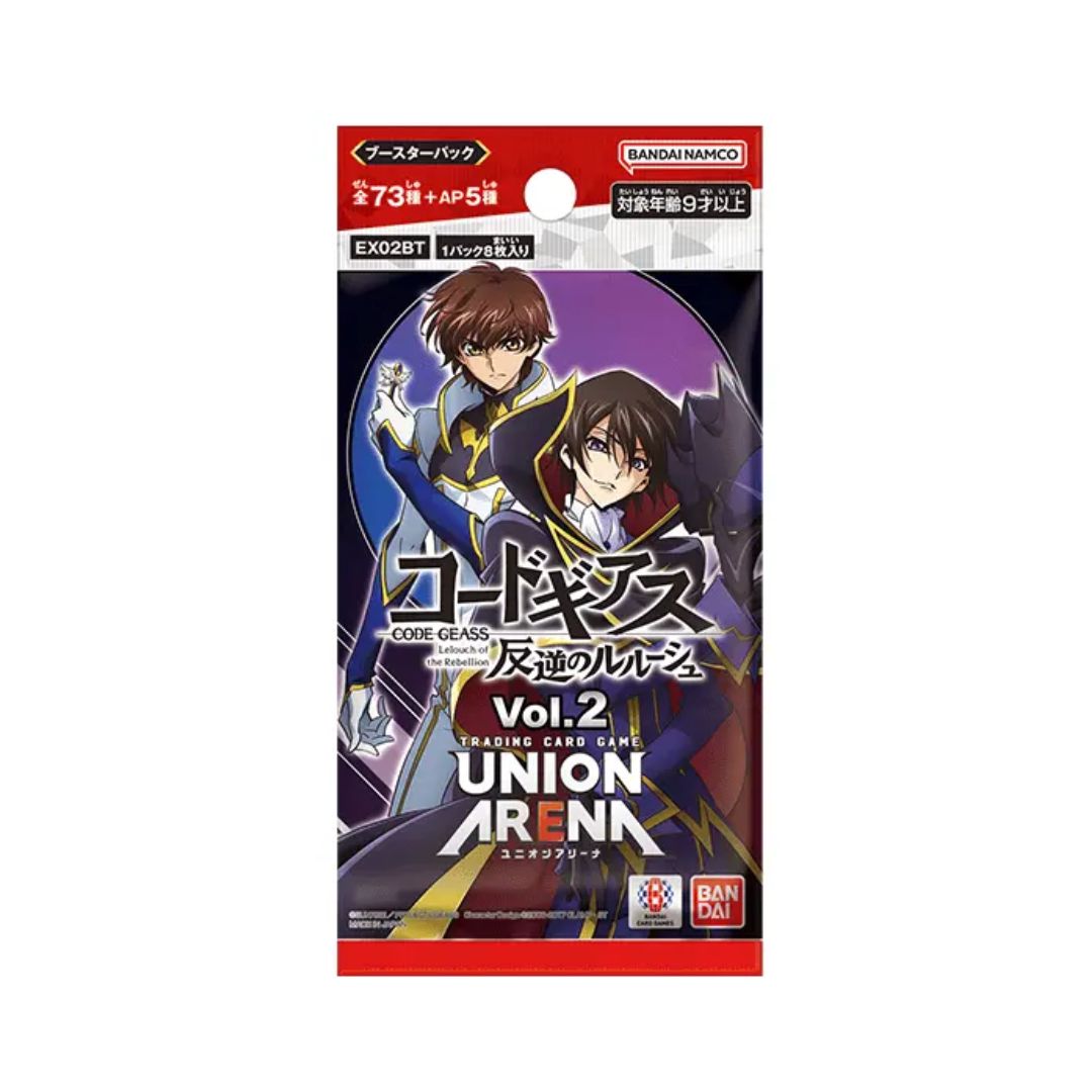Union Arena TCG Booster &quot;Code Geass Vol.2&quot;-Booster Pack(Random)-Bandai Namco-Ace Cards &amp; Collectibles