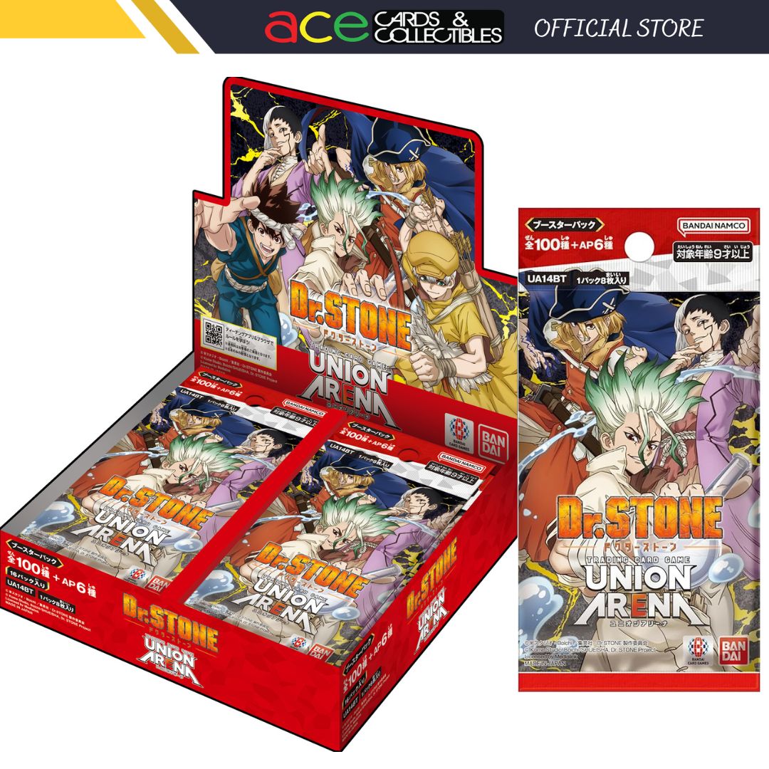 Union Arena TCG Booster &quot;Dr.Stone&quot;-Booster Pack (Random)-Bandai Namco-Ace Cards &amp; Collectibles