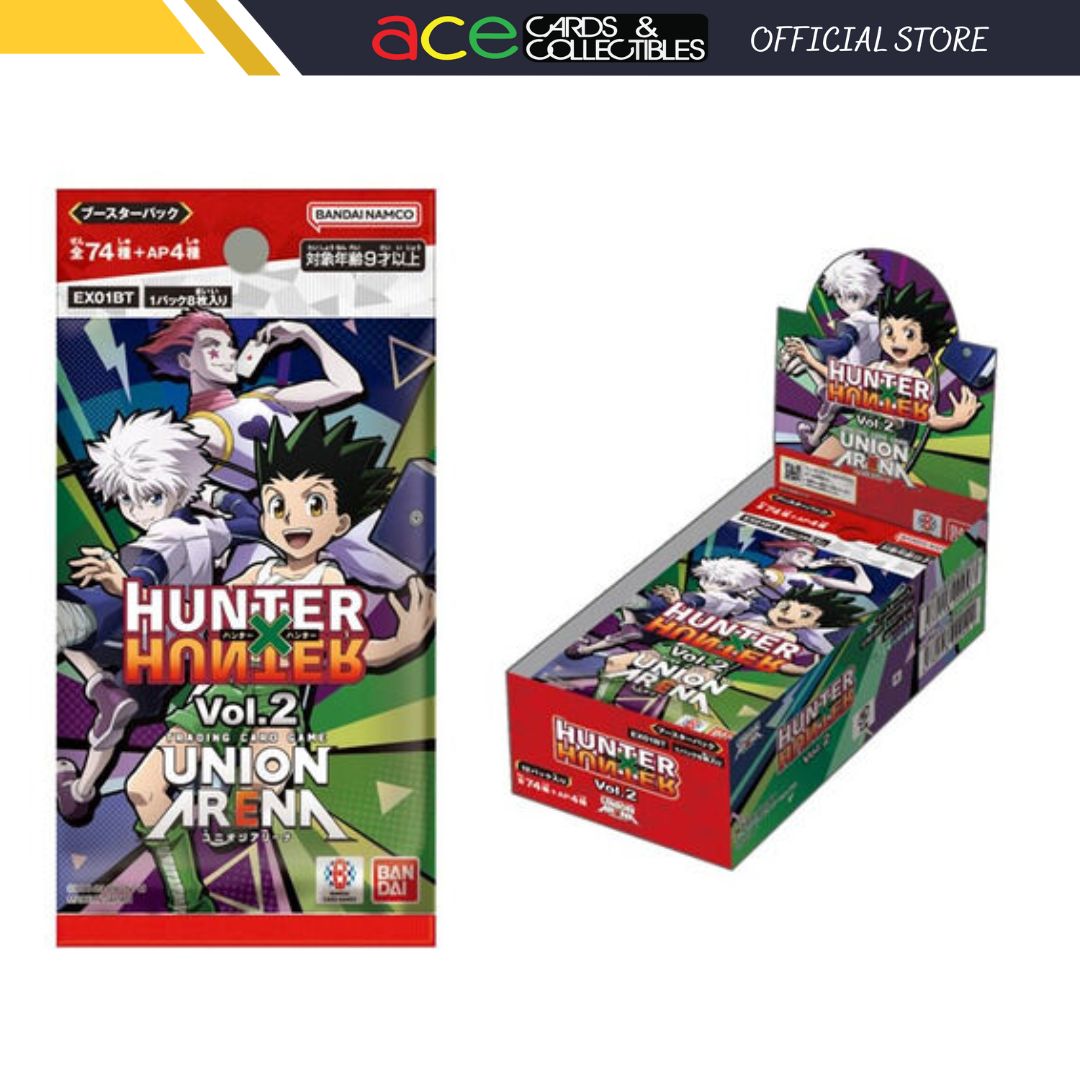 Union Arena TCG Booster "Hunter X Hunter Vol.2" - Ace Cards Sdn Bhd Union Arena TCG Booster "Hunter X Hunter Vol.2" - Ace Cards Sdn Bhd