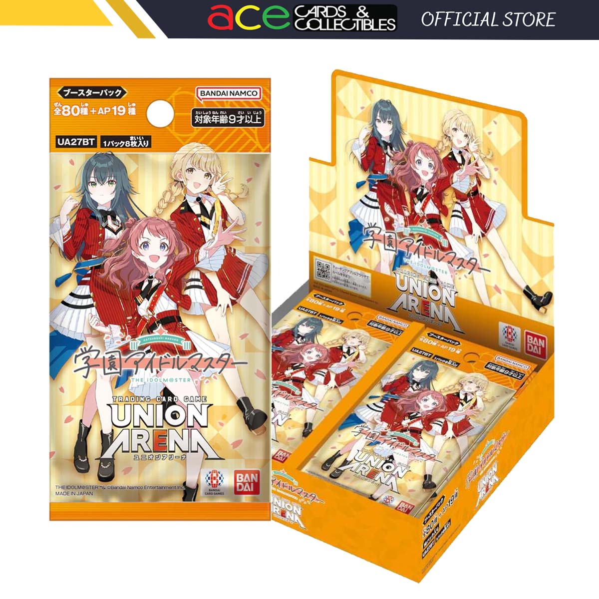 Union Arena TCG Booster &quot;Idolmaster Gakuen&quot; [UA27BT]-Booster Pack (Random)-Bandai Namco-Ace Cards &amp; Collectibles