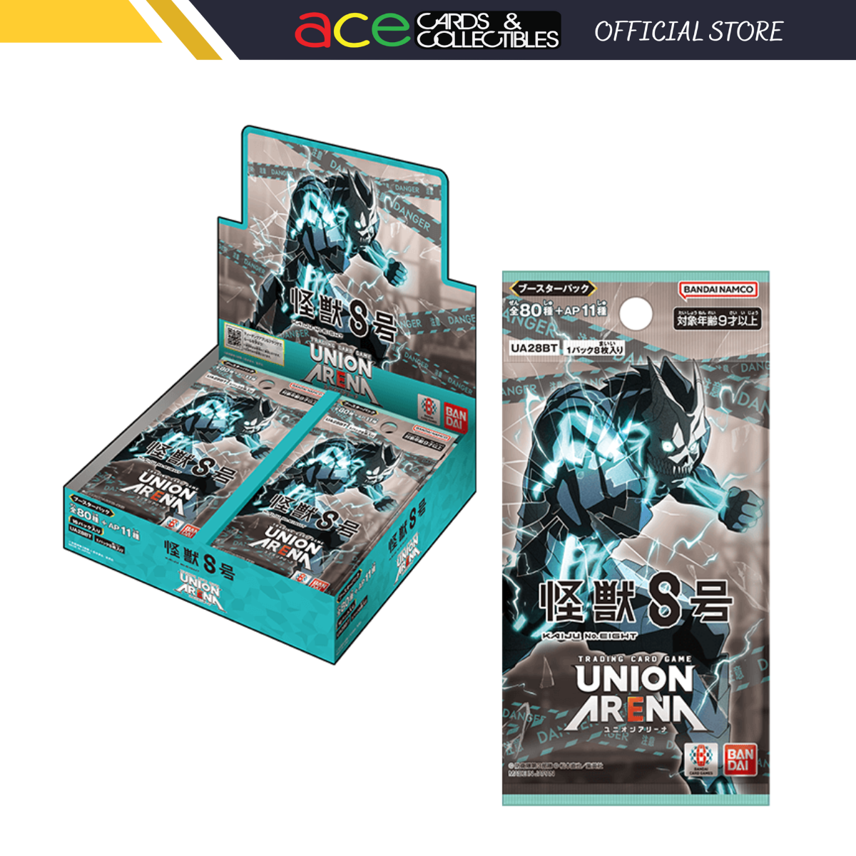 Union Arena TCG Booster &quot;Kaiju No.8&quot;-Booster Pack-Bandai Namco-Ace Cards &amp; Collectibles