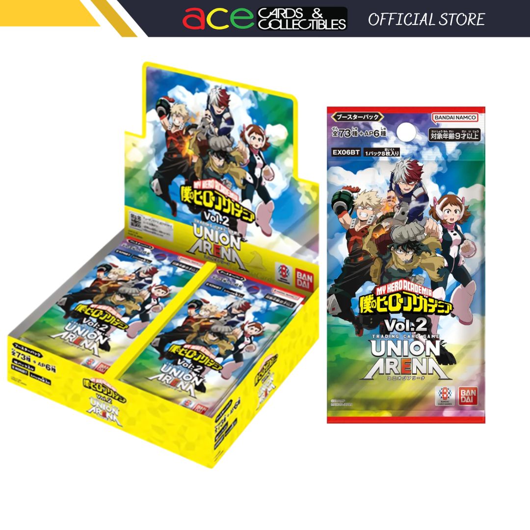 Union Arena TCG Booster &quot;My Hero Academia Vol.2&quot;-Booster Pack (Random)-Bandai Namco-Ace Cards &amp; Collectibles