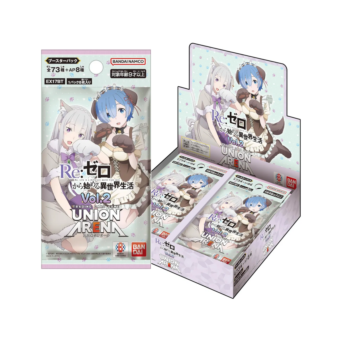 Union Arena TCG Booster "Re:ZERO -Starting Life in Another World Vol.2" [EX17BT]-Booster Pack-Bandai Namco-Ace Cards & Collectibles