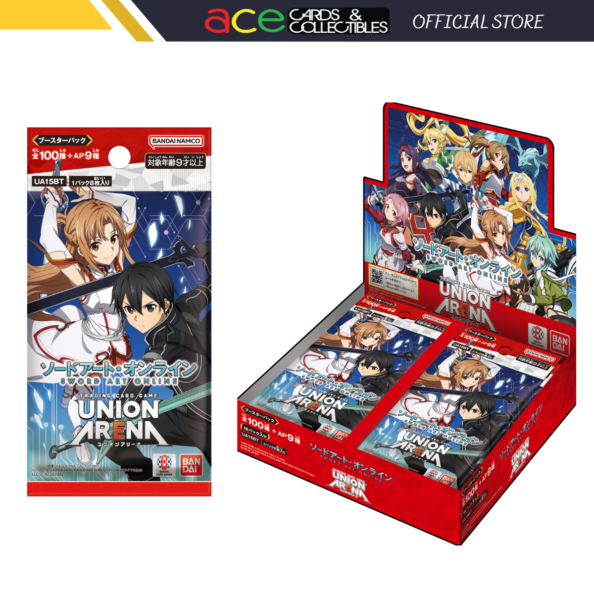 Union Arena TCG Booster &quot;Sword Art Online!!&quot;-Booster Pack-Bandai Namco-Ace Cards &amp; Collectibles