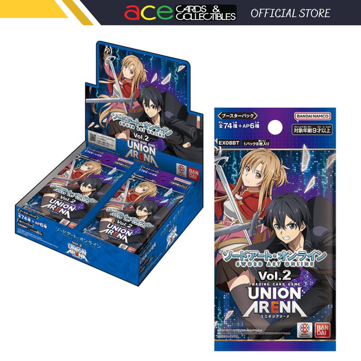 Union Arena TCG Extra Booster &quot;Sword Art Online Vol.2&quot;-Booster Pack-Bandai Namco-Ace Cards &amp; Collectibles