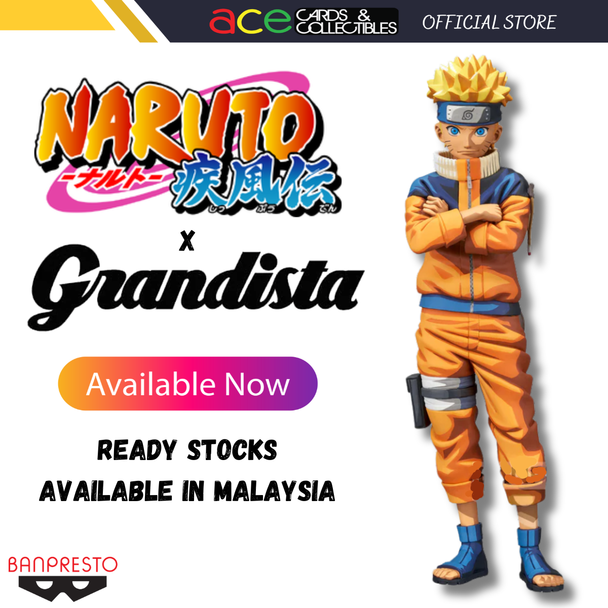 Naruto Shippuden Grandista "Naruto Uzumaki" #2 (Manga Dimensions)-Bandai-Ace Cards & Collectibles