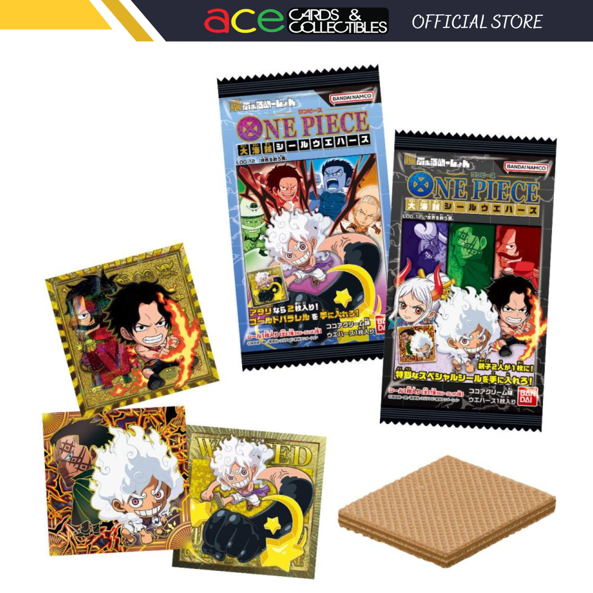ONE PIECE Great Pirate Seal Wafer Log.12-Single Pack (Random)-Bandai-Ace Cards & Collectibles