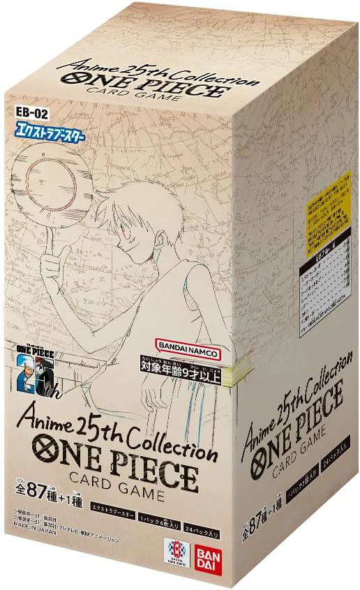 One Piece Card Game - Extra Booster Anime 25th Collection [EB-02] (Japanese)-Booster Box (24 Pcs)-Bandai-Ace Cards &amp; Collectibles