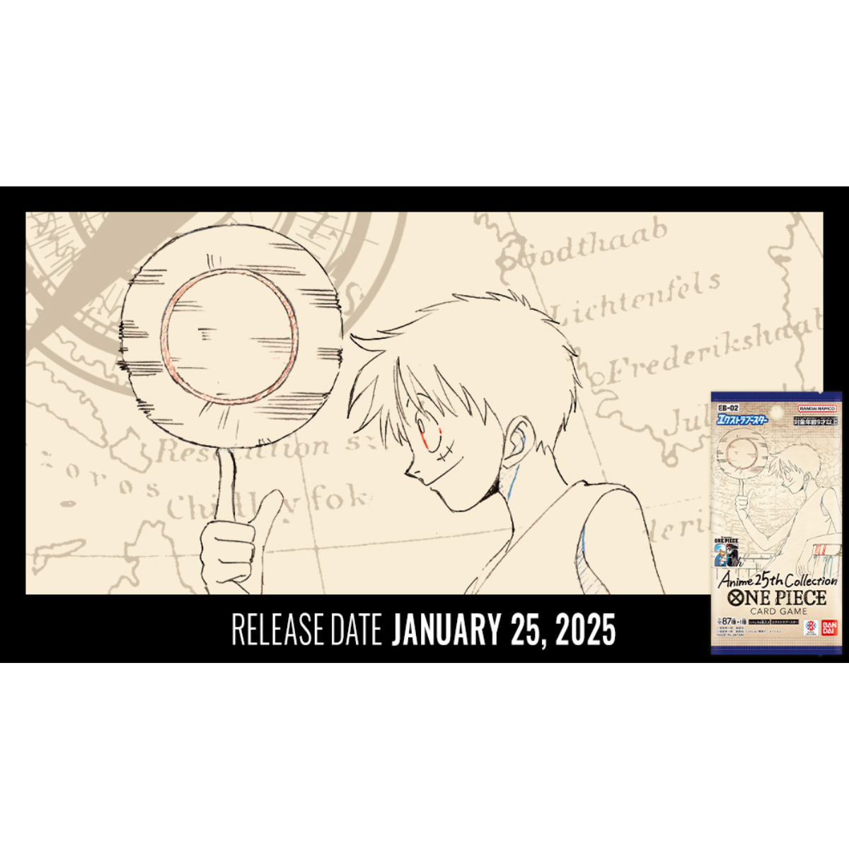 One Piece Card Game - Extra Booster Anime 25th Collection [EB-02] (Japanese)-Single Pack (Random)-Bandai-Ace Cards & Collectibles