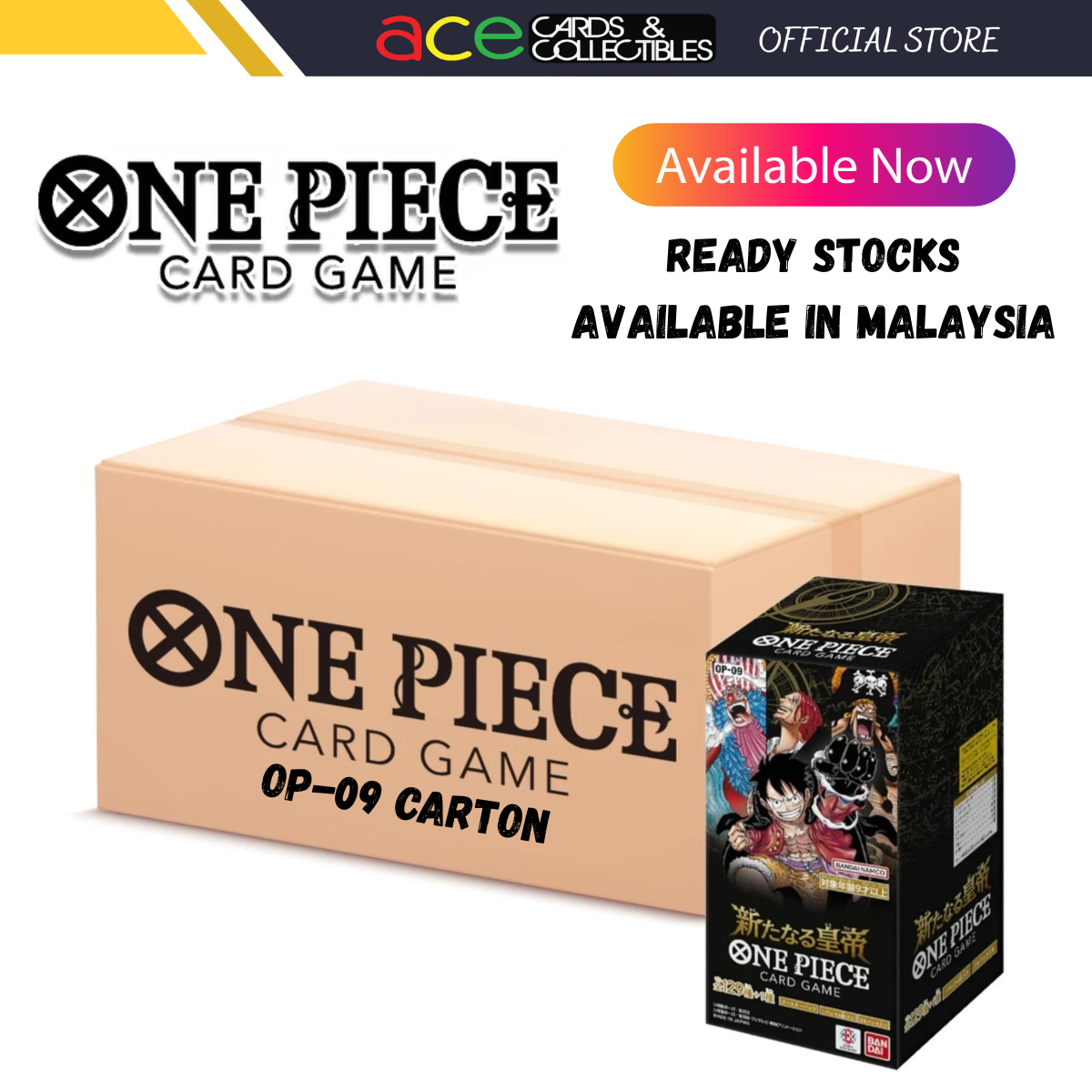One Piece Card Game - Four Emperor [OP-09] Sealed Carton (Japanese)-Bandai-Ace Cards & Collectibles