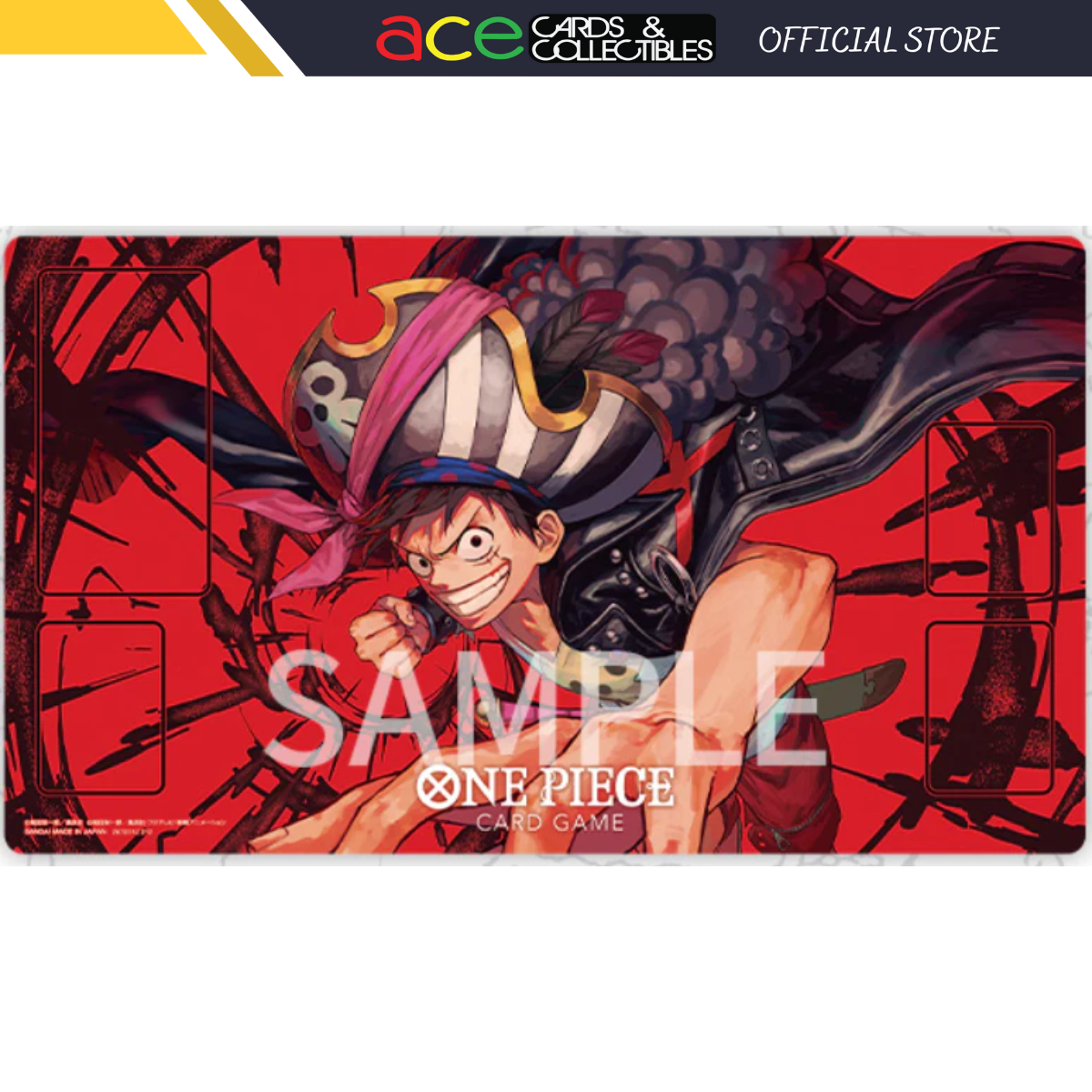 One Piece Card Game &quot;Monkey. D. Luffy&quot; Official Playmat-Bandai-Ace Cards &amp; Collectibles