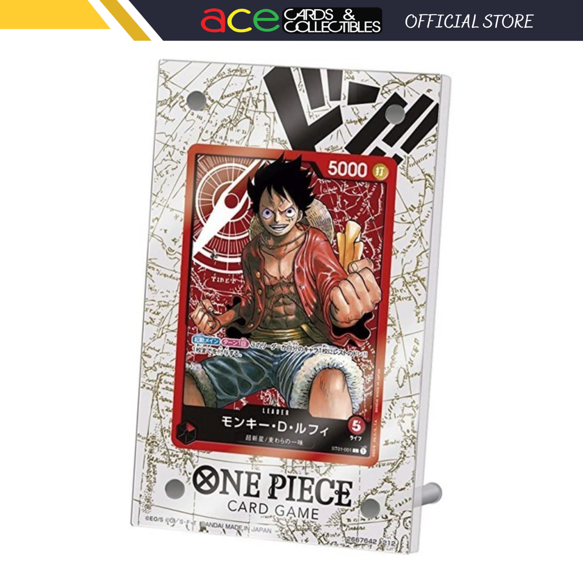 One Piece Card Game Official Acrylic Card Stand-Bandai-Ace Cards &amp; Collectibles