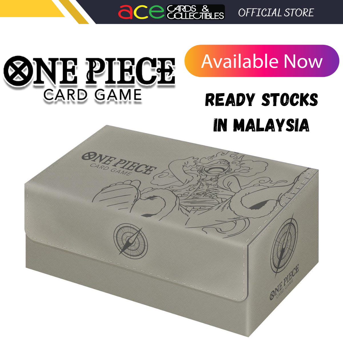 One Piece Card Game Official Leather Storage Box-Bandai-Ace Cards & Collectibles