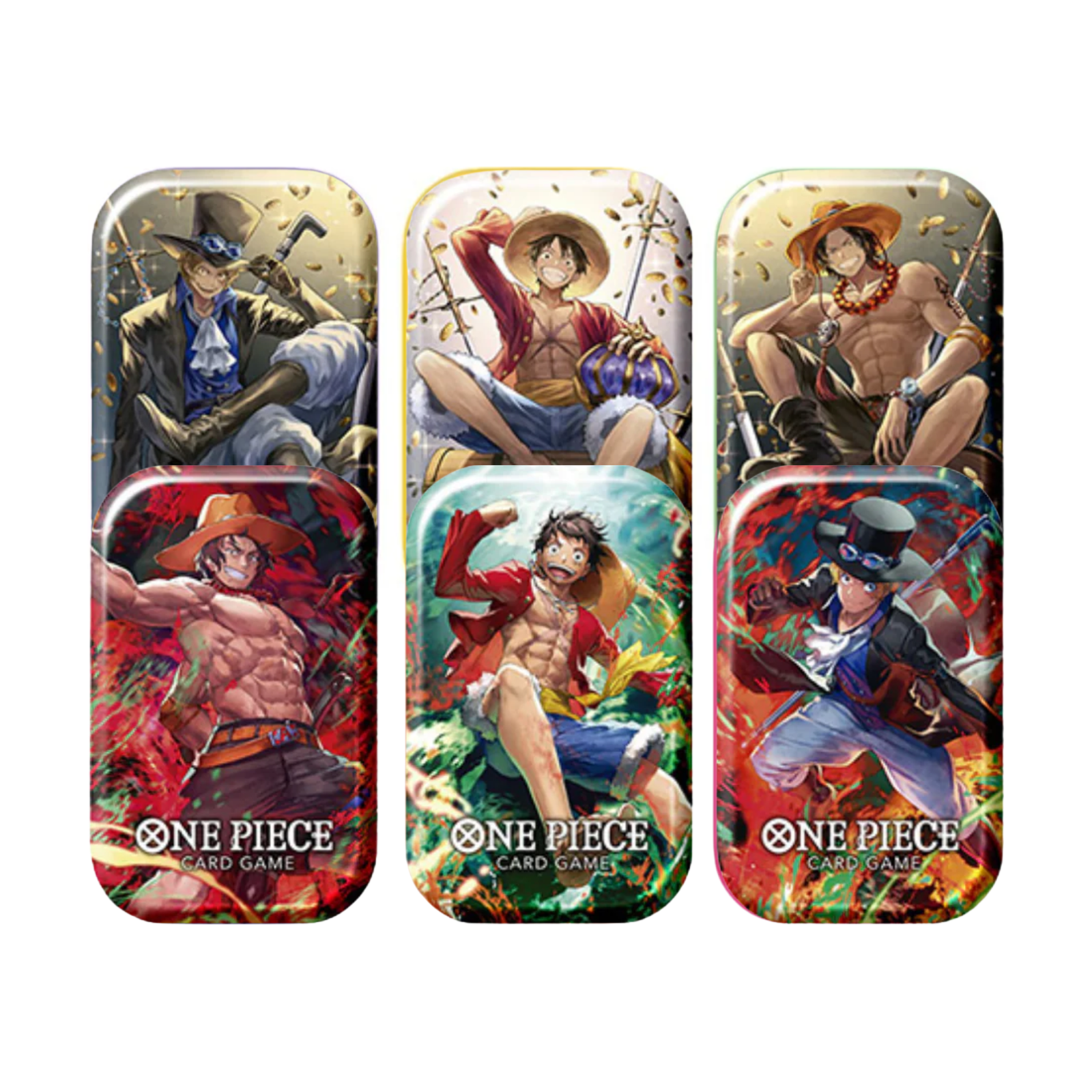 One Piece Card Game [TS-01] Tin Pack Set Vol.1 (Japanese)-Set of 6-Bandai-Ace Cards & Collectibles