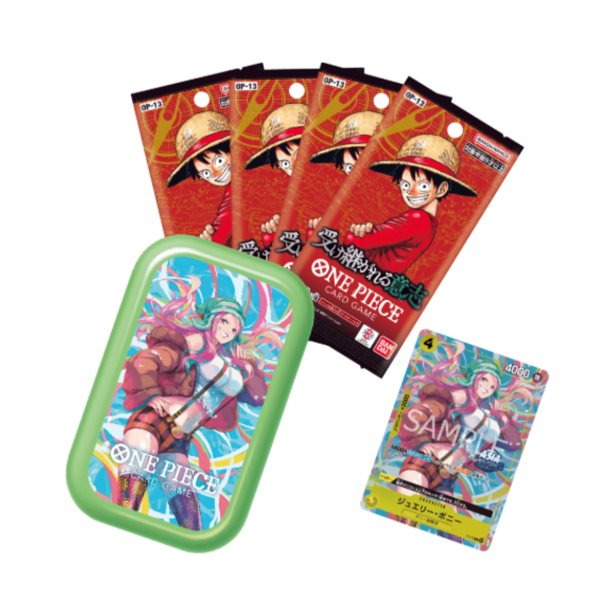 One Piece Card Game [TS-01/TS-02] Tin Pack Set Vol.1/Vol.2 (Japanese)-Bonney-Green-Bandai-Ace Cards & Collectibles