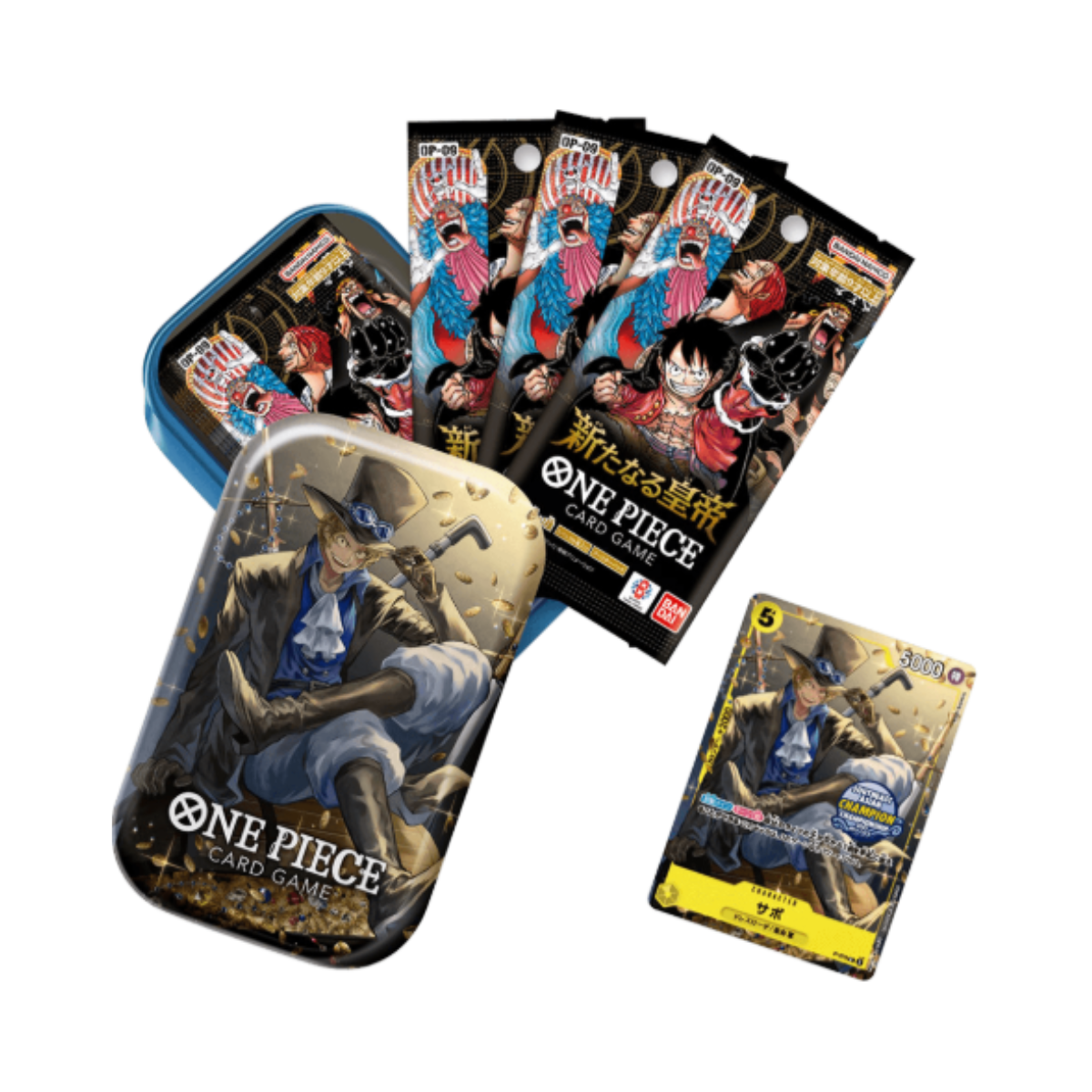 One Piece Card Game [TS-01/TS-02] Tin Pack Set Vol.1/Vol.2 (Japanese)-Sabo-White-Bandai-Ace Cards & Collectibles