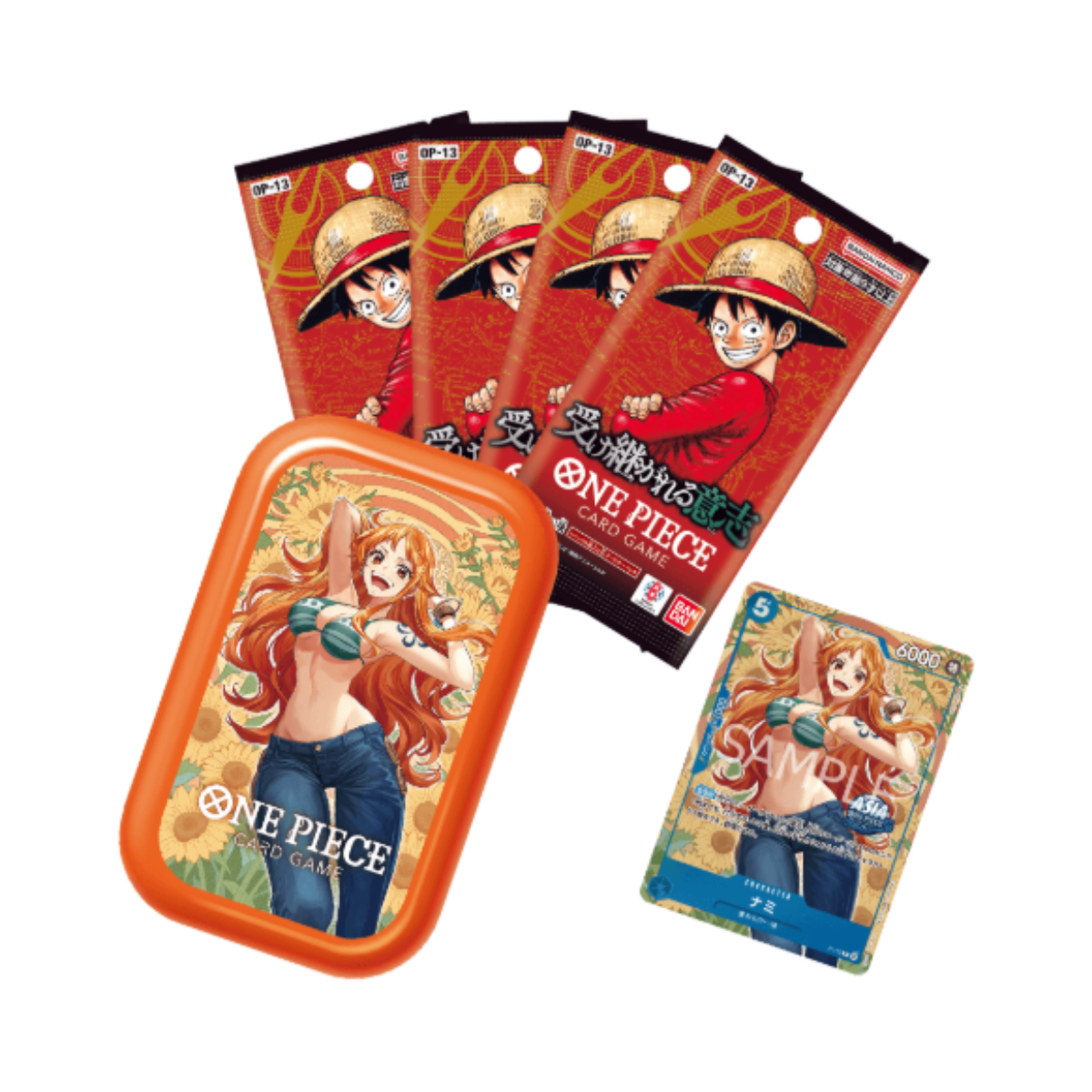 One Piece Card Game [TS-01/TS-02] Tin Pack Set Vol.1/Vol.2 (Japanese)-Set of 6 (Ladies)-Bandai-Ace Cards & Collectibles