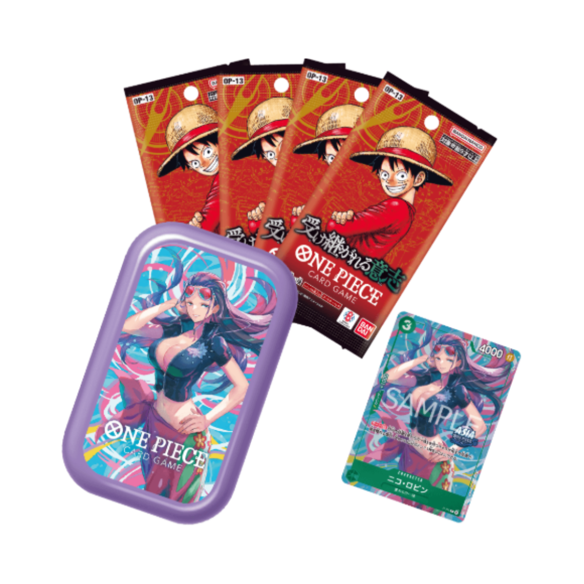 One Piece Card Game [TS-02] Tin Pack Set Vol.2 (Japanese)-Robin-Light Purple-Bandai-Ace Cards & Collectibles