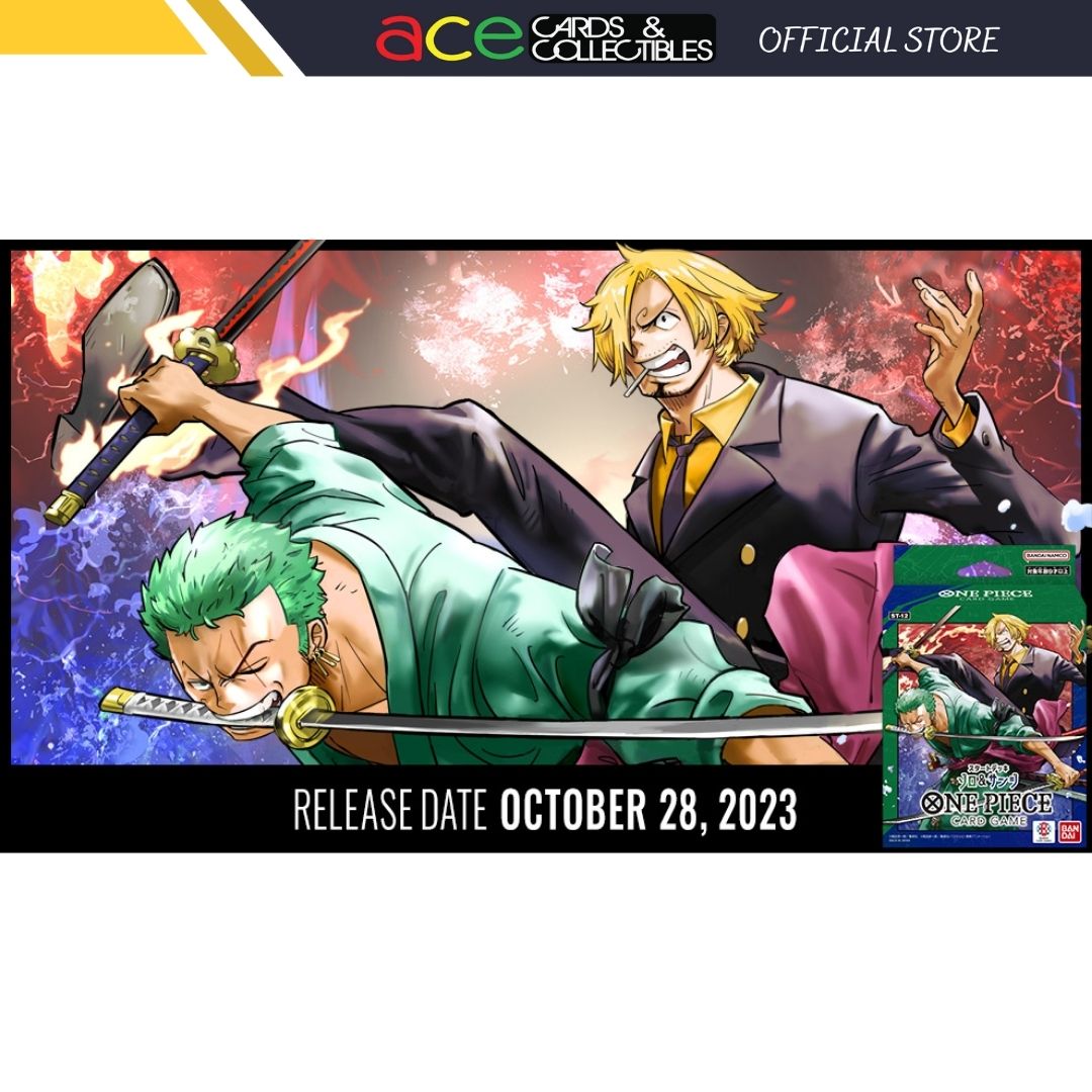 One Piece Card Game Zoro &amp; Sanji Starter Deck (ST-12) (Japanese)-Bandai-Ace Cards &amp; Collectibles