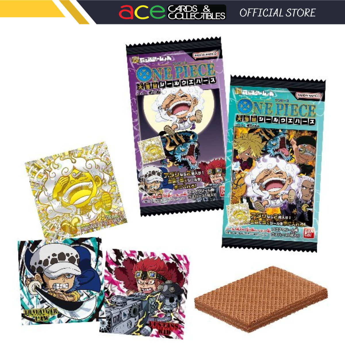 One Piece Great Pirate Seal Wafer Log.6-Single Pack (Random)-Bandai-Ace Cards & Collectibles