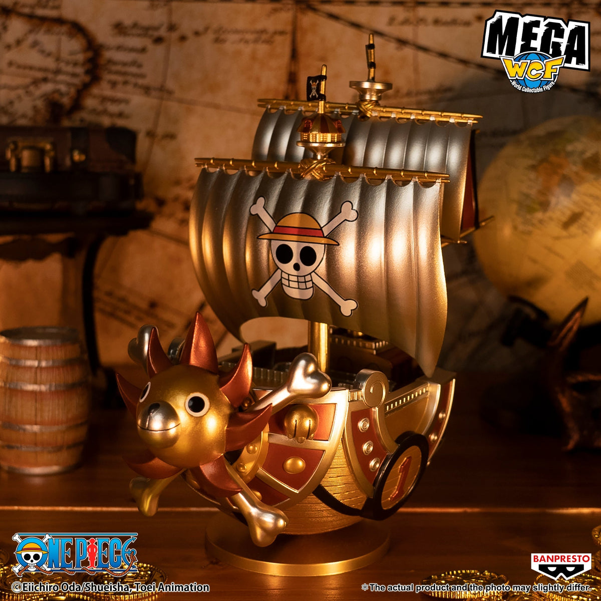 One Piece Mega World Collectable Figure Special Thousand Sunny (Gold Ver.)-Bandai-Ace Cards &amp; Collectibles