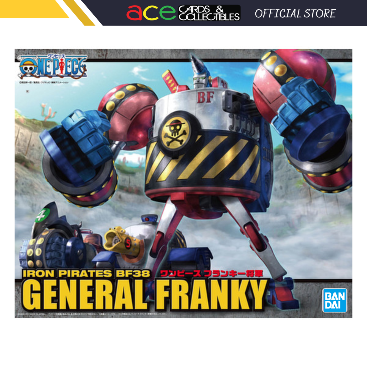 One Piece Plastic Model Kit &quot;Franky&quot; (General Franky)-Bandai-Ace Cards &amp; Collectibles