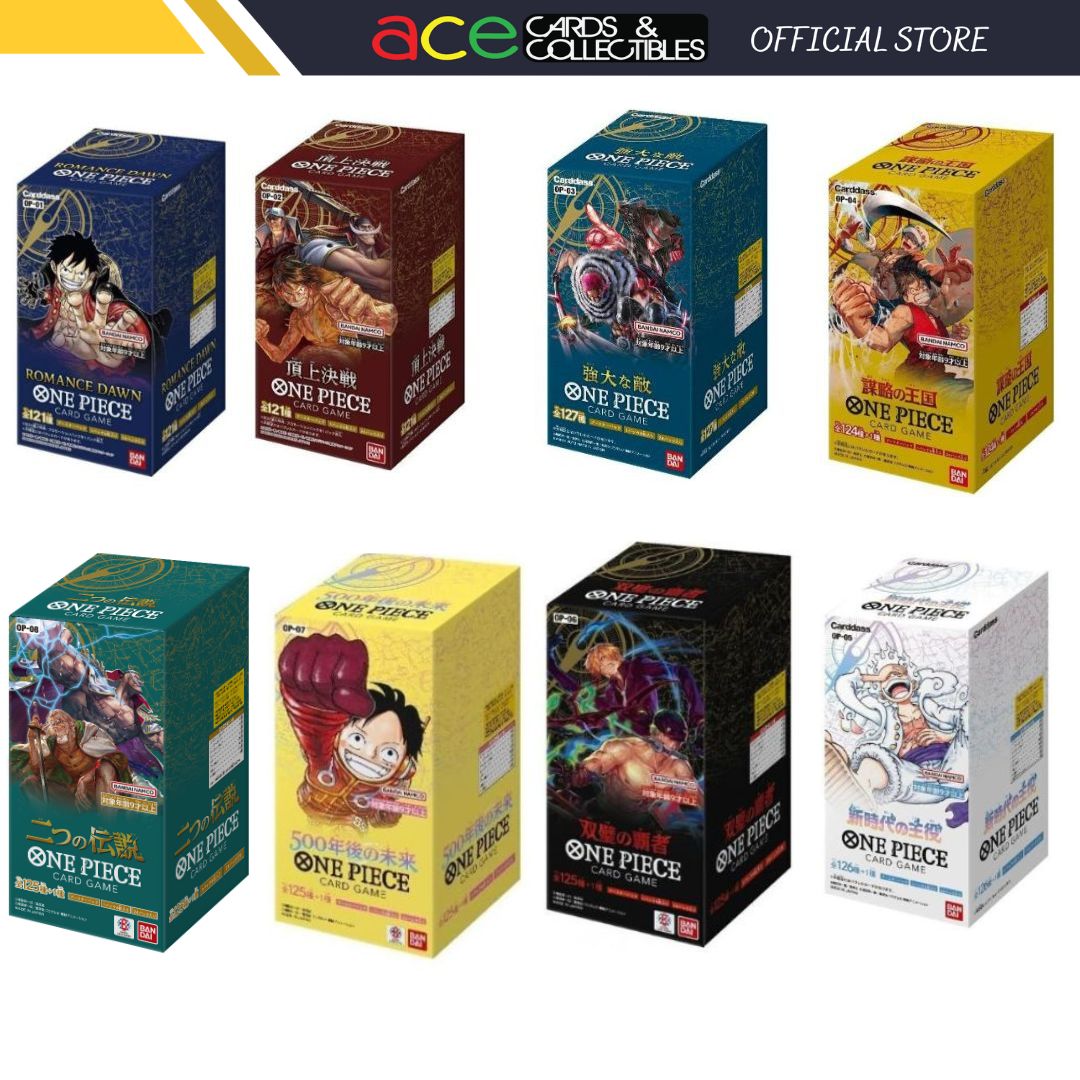 One Piece TCG: Booster Box - EB-01/ OP-01 /OP-02 / OP-03 /OP-04 / OP-05 /OP-06/ OP-07/ OP-08-EB-01-Bandai-Ace Cards &amp; Collectibles