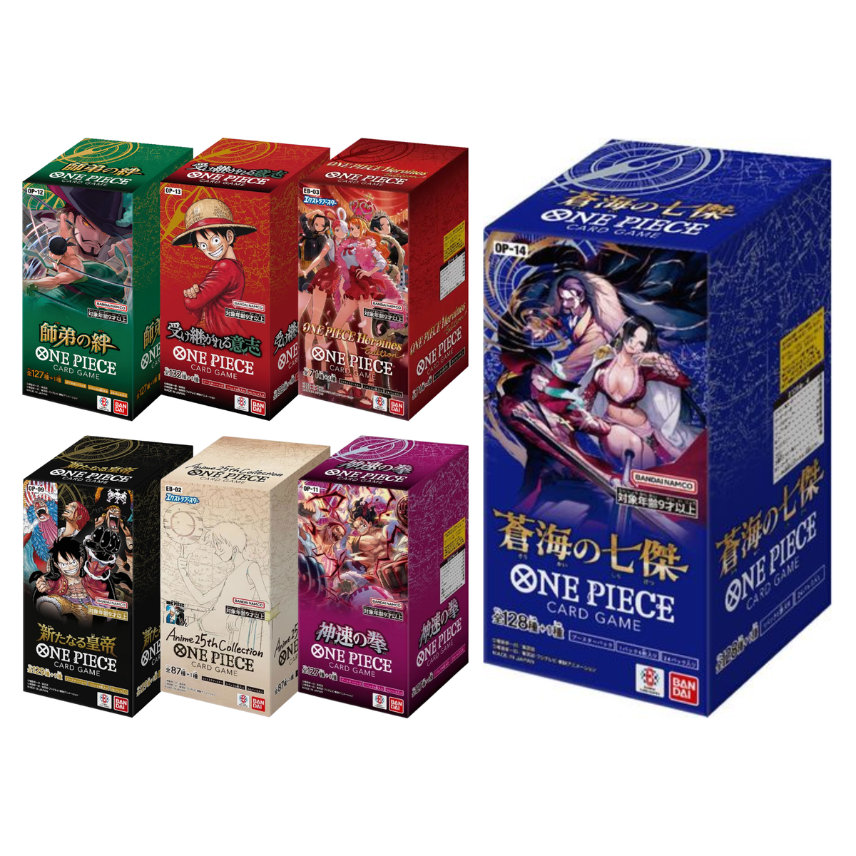 One Piece TCG: Booster Box OP-14/EB-03/PRB-02/OP-13/OP-12/OP-11/OP-10-PRB-01-Bandai-Ace Cards & Collectibles