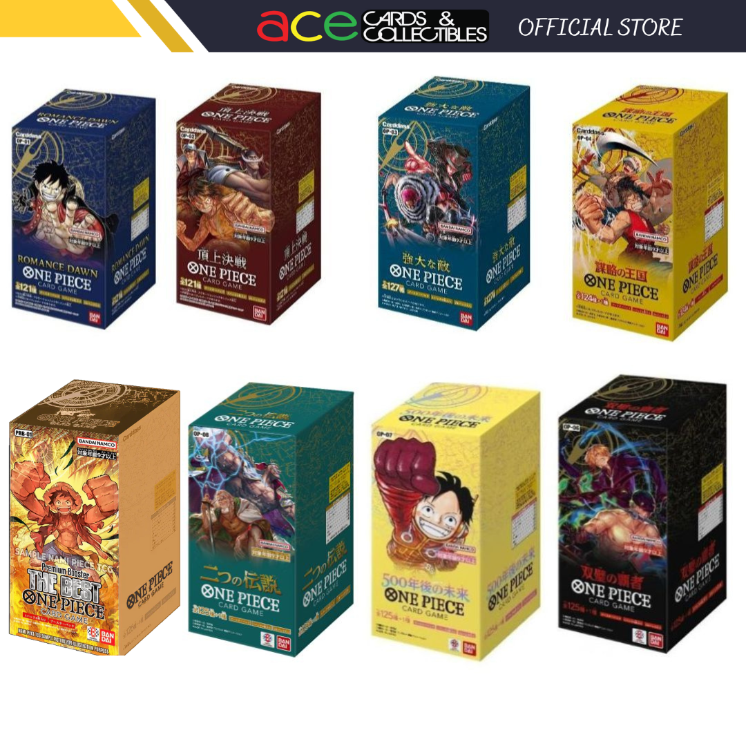One Piece TCG: Booster Box PRB-01/EB-01/ OP-01 /OP-02 / OP-03 /OP-04 / OP-05 /OP-06/ OP-07/ OP-08-PRB-01-Bandai-Ace Cards &amp; Collectibles