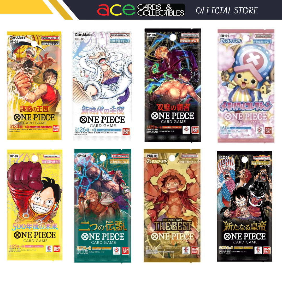 One Piece TCG: Booster Pack - PRB-01/EB-01/ OP-01 /OP-02 / OP-03 /OP-04 / OP-05 /OP-06/ OP-07/ OP-08-EB-01-Bandai-Ace Cards &amp; Collectibles