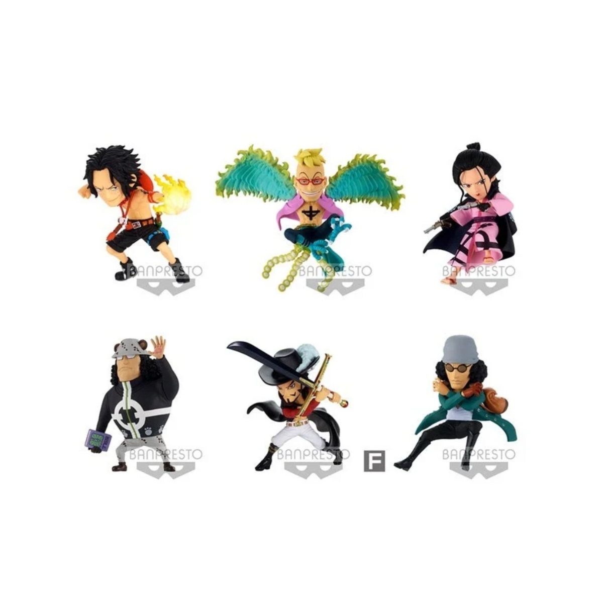 One Piece World Collectable Figure New Series Vol. 3-Complete Set of 6-Bandai-Ace Cards & Collectibles