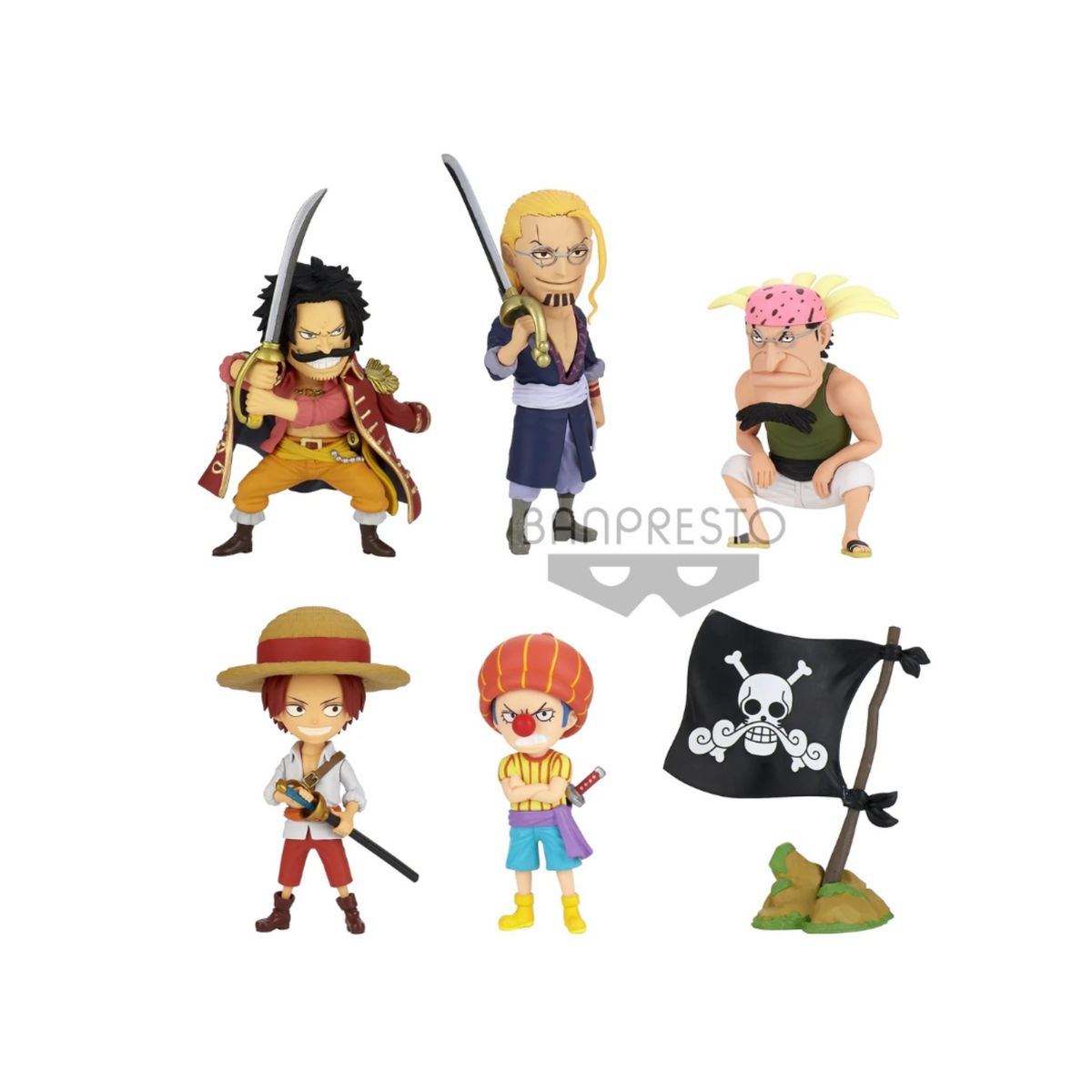One Piece World Collectable Figure -Wano Country Kaisouhen- Vol. 2-Complete Set of 6-Bandai-Ace Cards & Collectibles