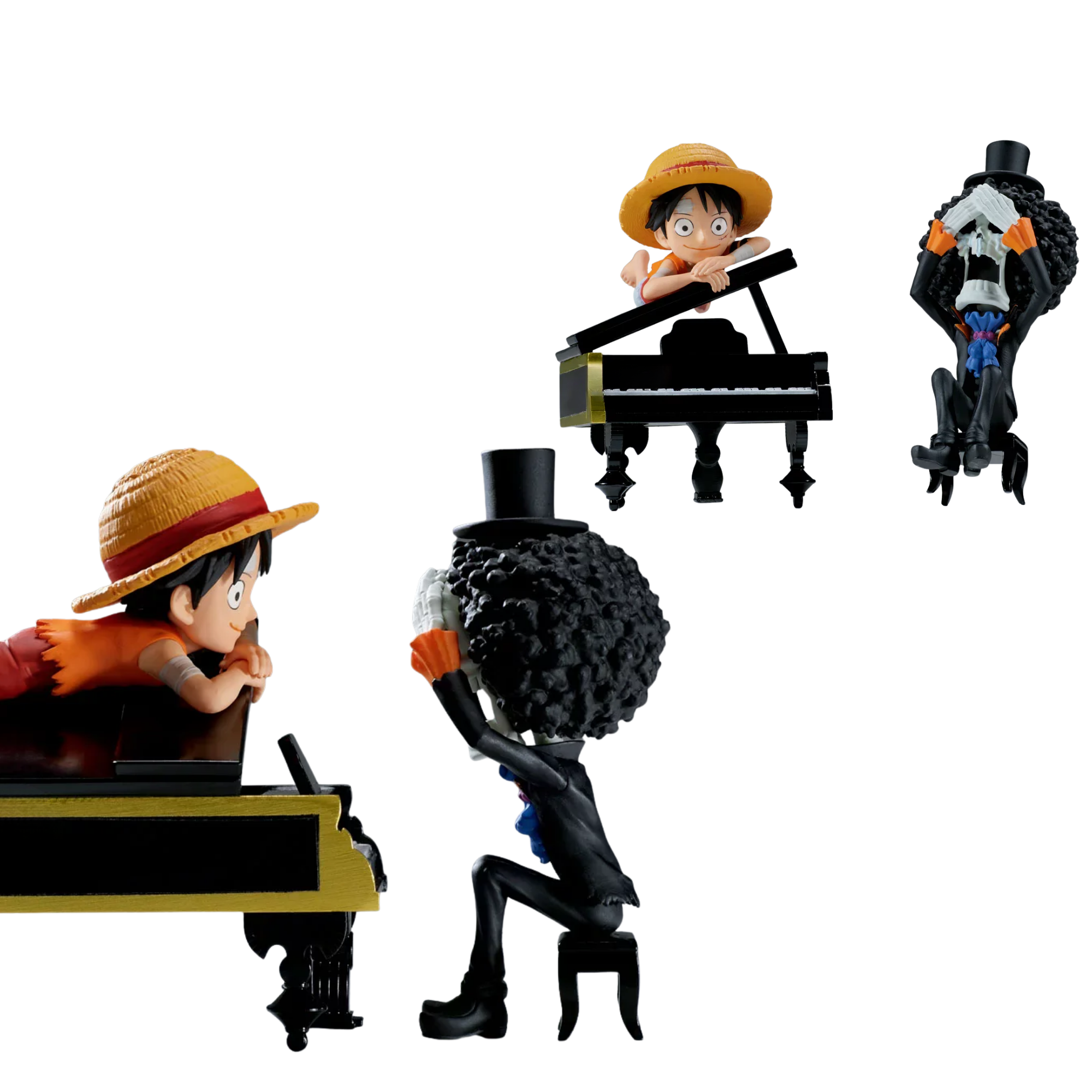 One Piece World Collectible Figure : Log Stories Monkey D. Luffy & Brook "That's Great!! After All This Time"-Bandai-Ace Cards & Collectibles