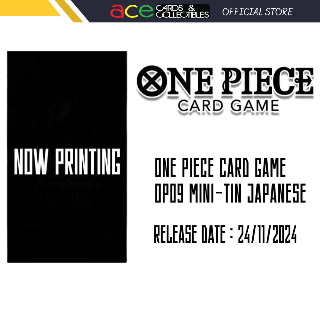 (Pre-Order-Deposit) ONE PIECE CARD GAME [OP-09] Mini-tin (Japanese/Asia Exclusive Ver)-Deposit-Bandai-Ace Cards & Collectibles