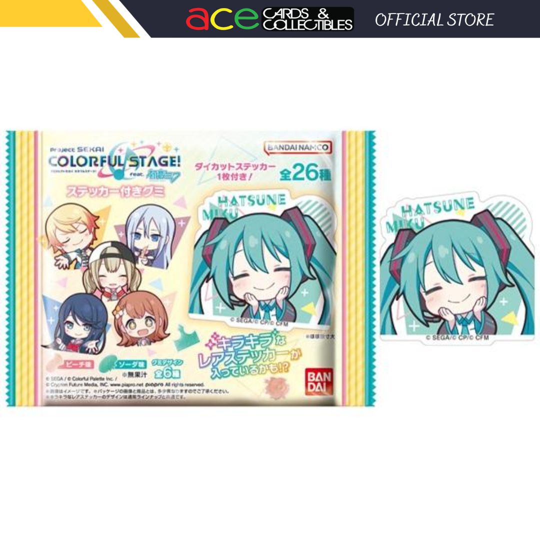 Project Sekai Colorful Stage! Feat. Hatsune Miku Sticker Gummy-Single Pack (Random)-Bandai-Ace Cards & Collectibles