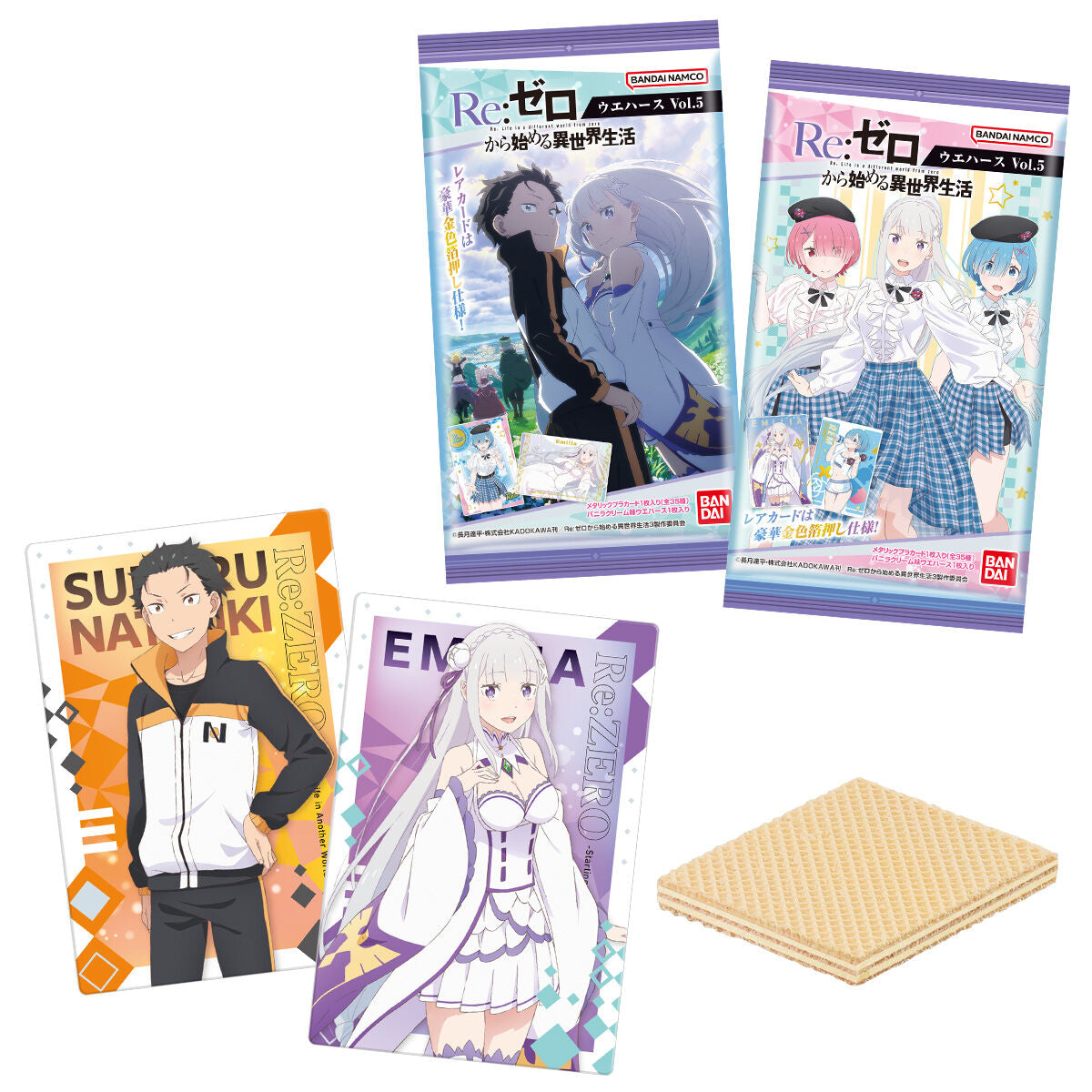 Re:Zero -Starting New Life in Another World- Wafer Vol.5-Single Pack (Random)-Bandai-Ace Cards & Collectibles