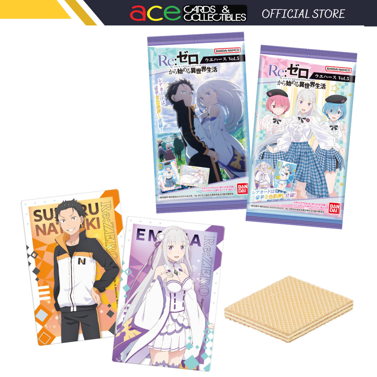 Re:Zero -Starting New Life in Another World- Wafer Vol.5-Single Pack (Random)-Bandai-Ace Cards & Collectibles