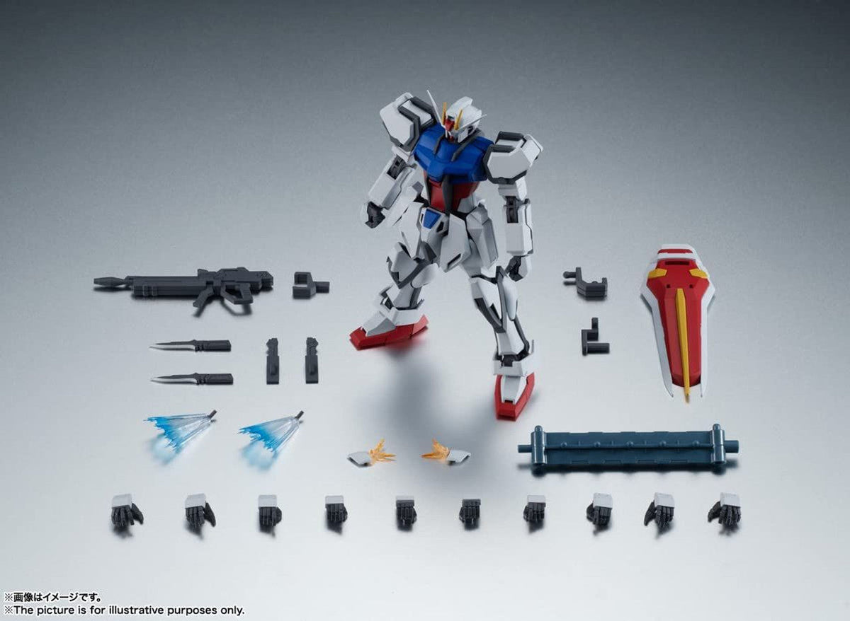 Robot Spirits &lt; Side MS &gt;GAT-X105 Strike Gundam Ver. A.N.I.M.E.-Bandai-Ace Cards &amp; Collectibles