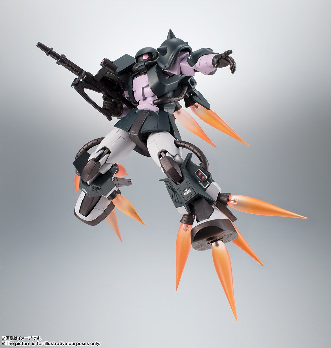 Robot Spirits &lt; Side MS &gt; MS-06R-1A Zaku II High Mobility Type Black Tri Stars Ver. A.N.I.M.E.-Bandai-Ace Cards &amp; Collectibles