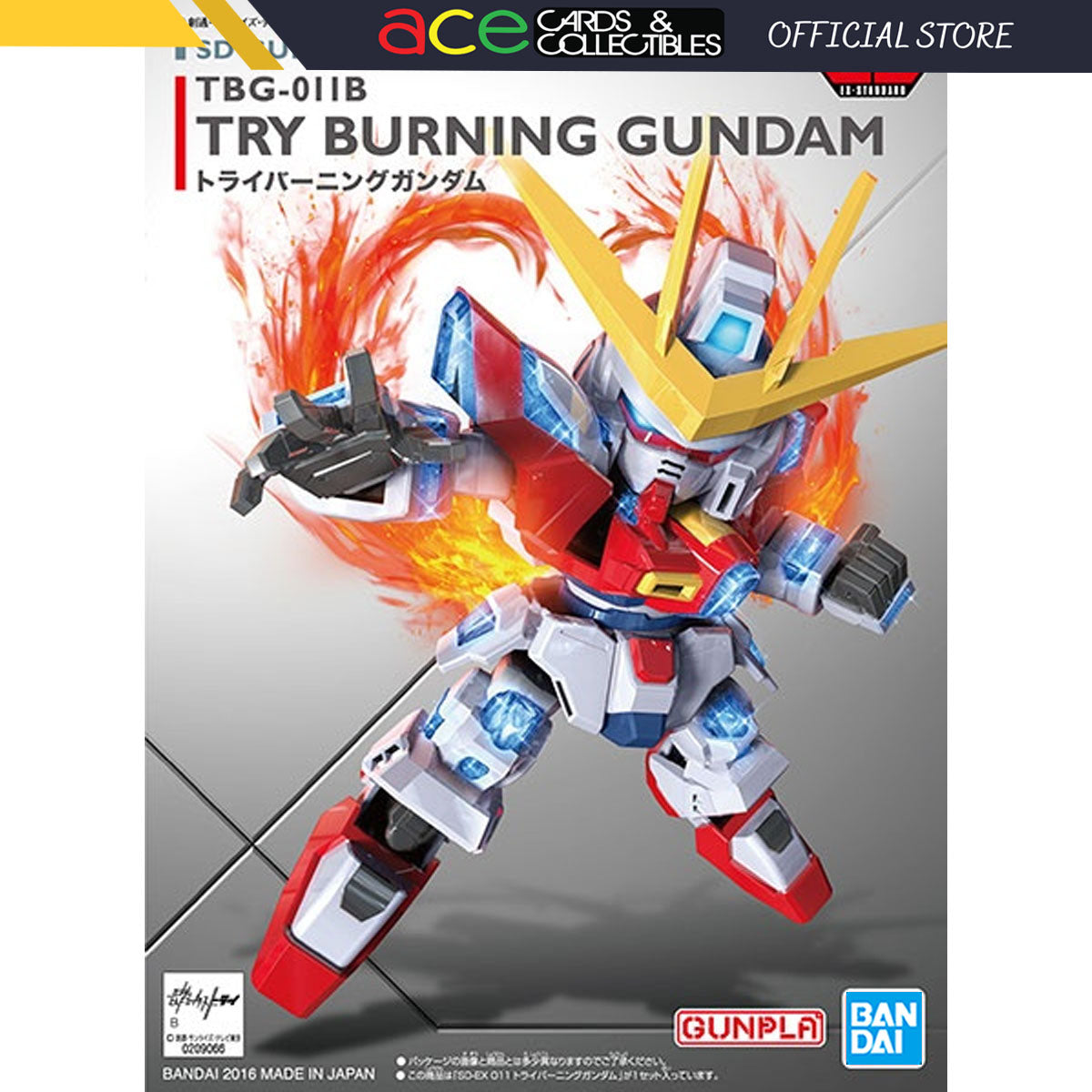 SD Gundam EX-Standard Try Burning Gundam-Bandai-Ace Cards & Collectibles