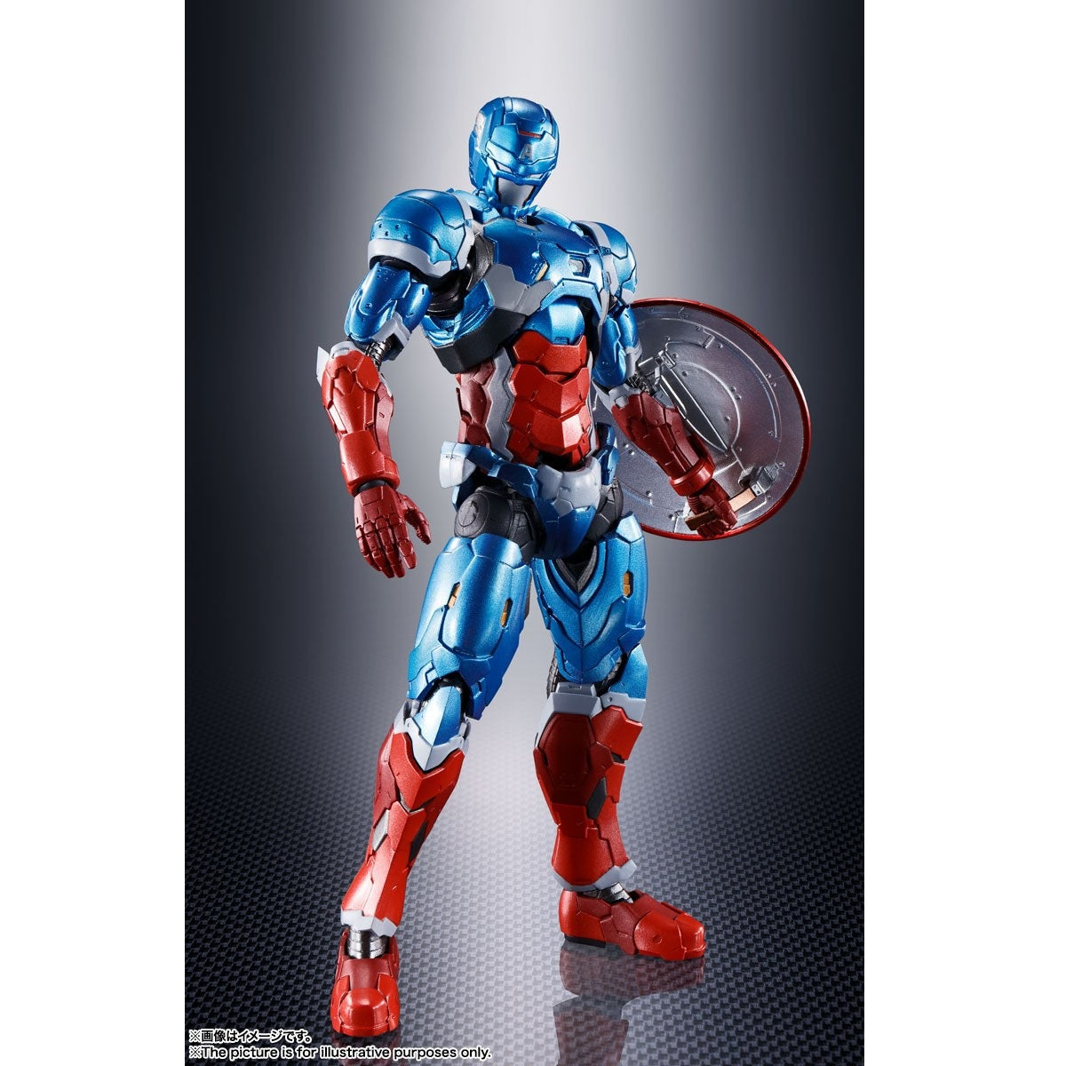 S.H.Figuarts Captain America (Tech-On Avengers) (Completed)-Bandai-Ace Cards &amp; Collectibles