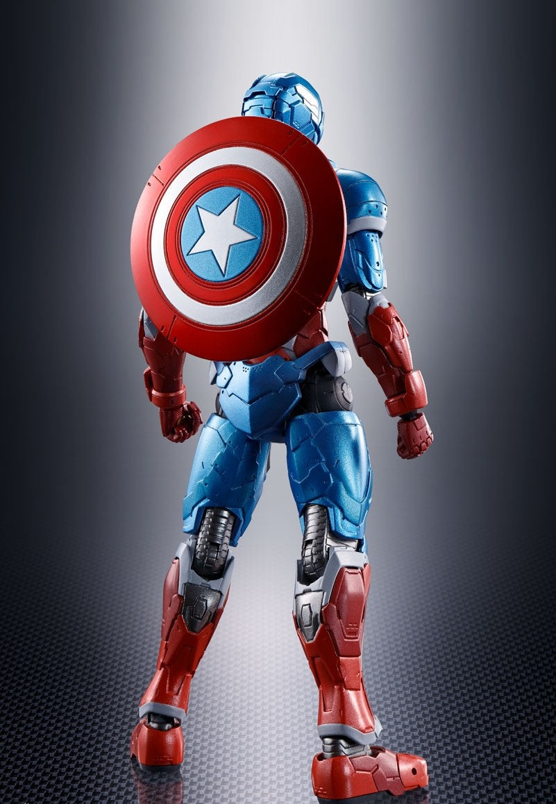 S.H.Figuarts Captain America (Tech-On Avengers) (Completed)-Bandai-Ace Cards &amp; Collectibles