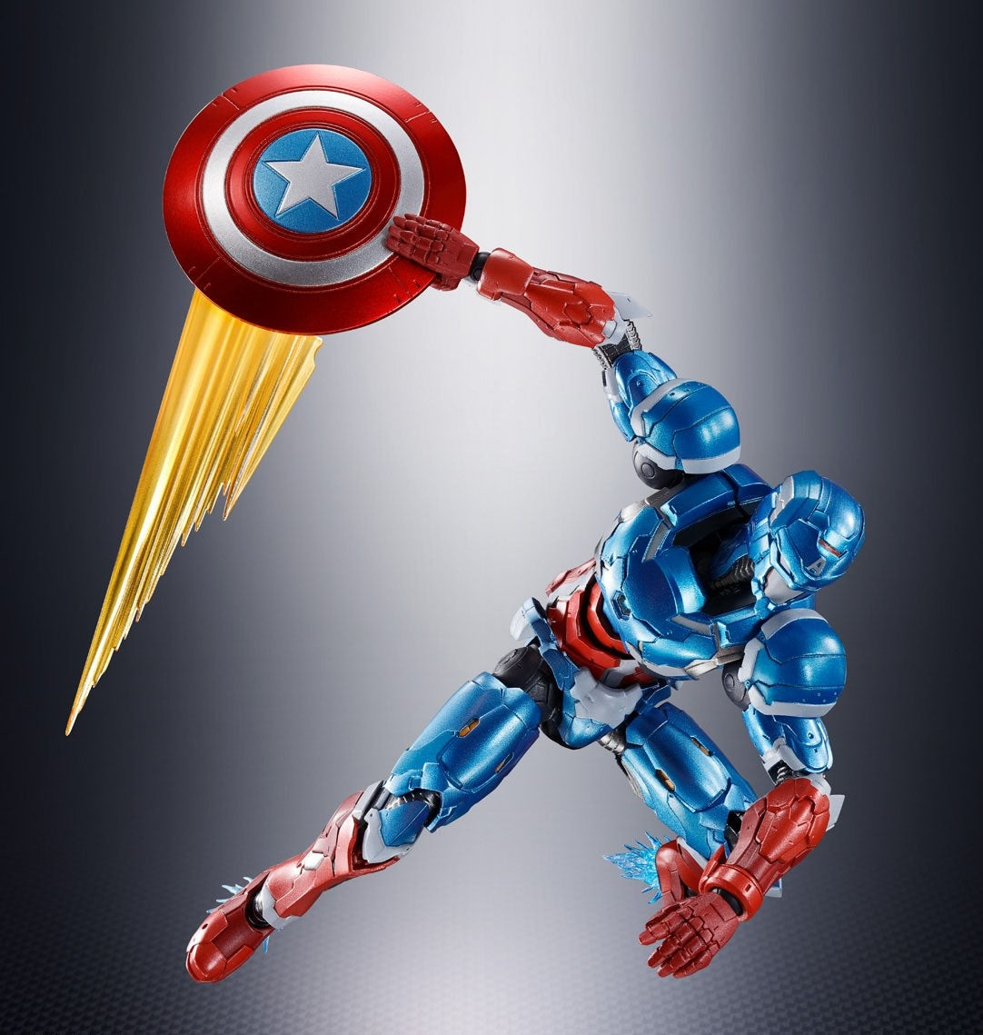 S.H.Figuarts Captain America (Tech-On Avengers) (Completed)-Bandai-Ace Cards &amp; Collectibles